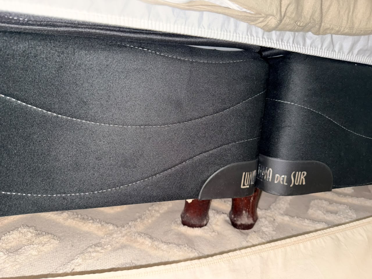Cama king Luna del Sur Gold Series — 2 sommiers + 2 colchones 200×100 — foto 4