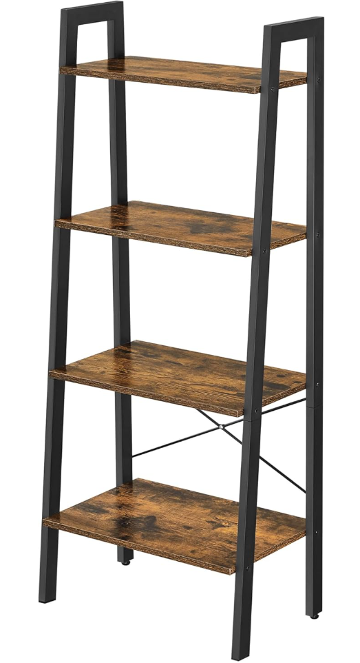 VASAGLE LLS44X Estantería escalera 4 niveles — Industrial rustic brown