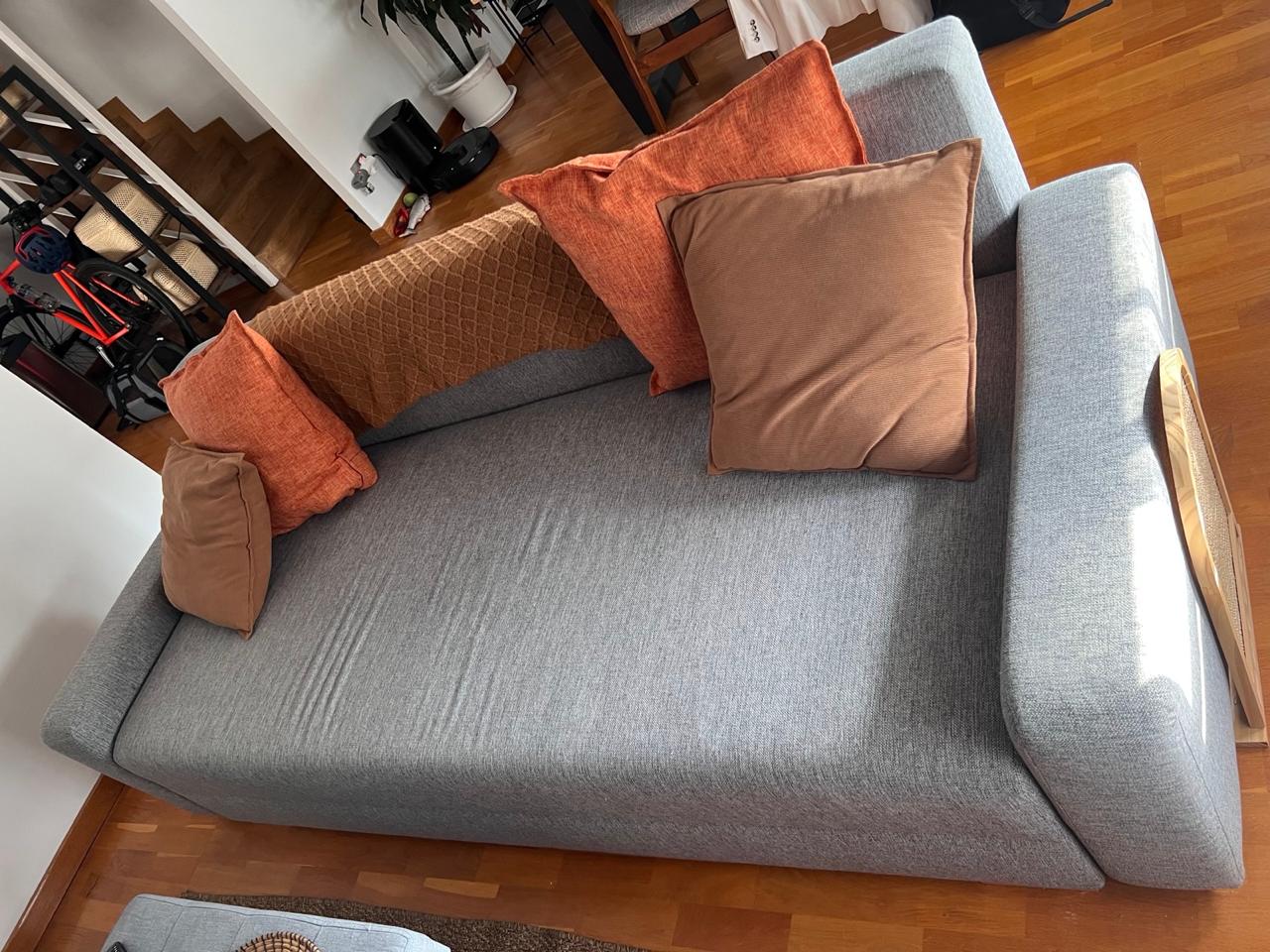 GRÄLVIKEN Sofá cama 3 plazas, gris — foto 2