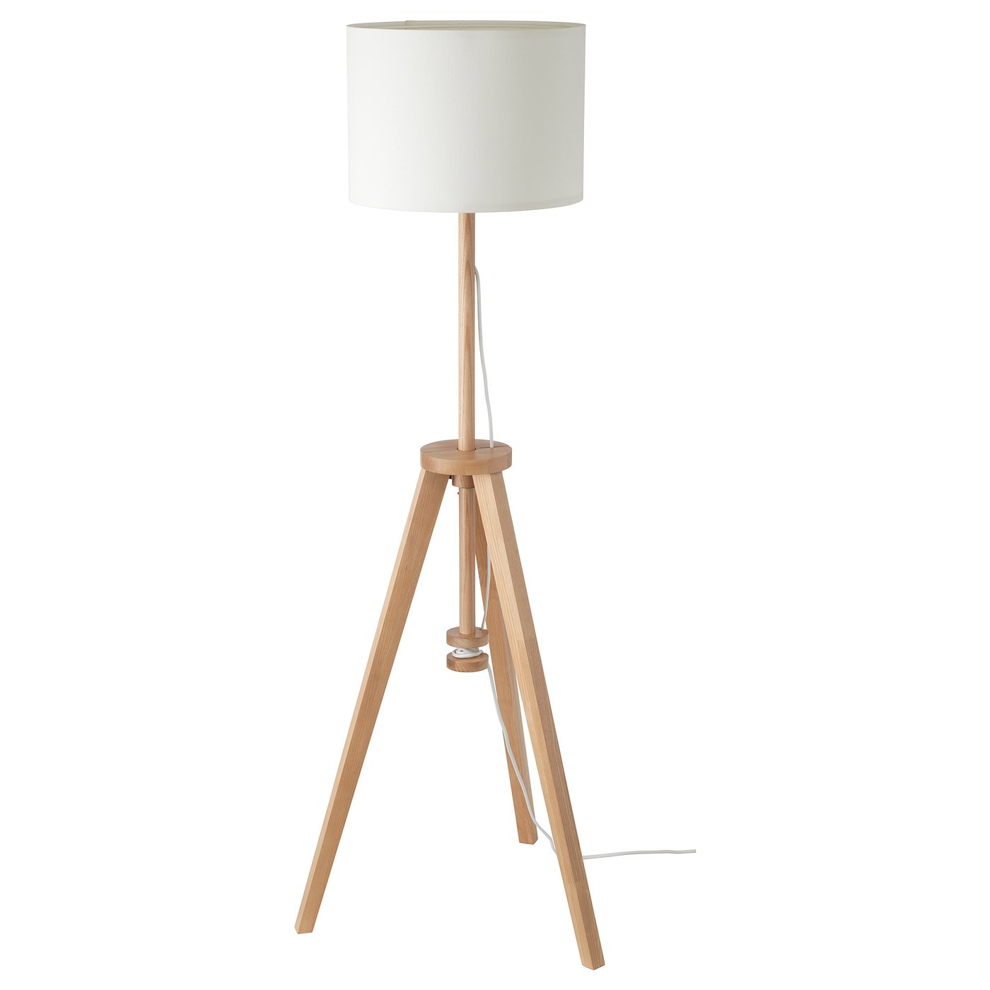 LAUTERS Lámpara de pie fresno/blanco — IKEA