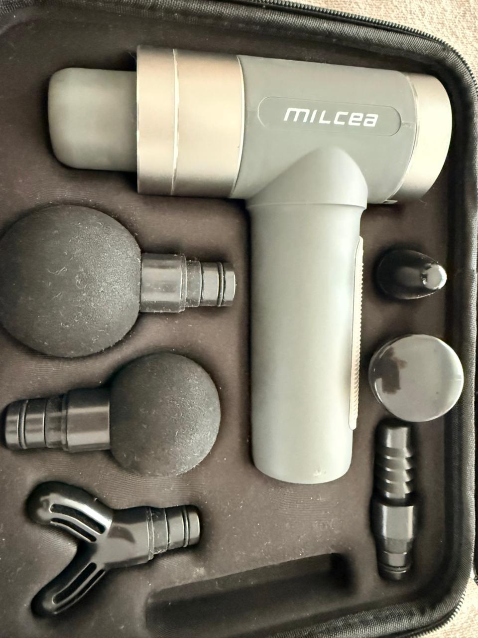 Milcea Fascia Massage Gun — Kit con Maletín y 6 Cabezales — foto 3