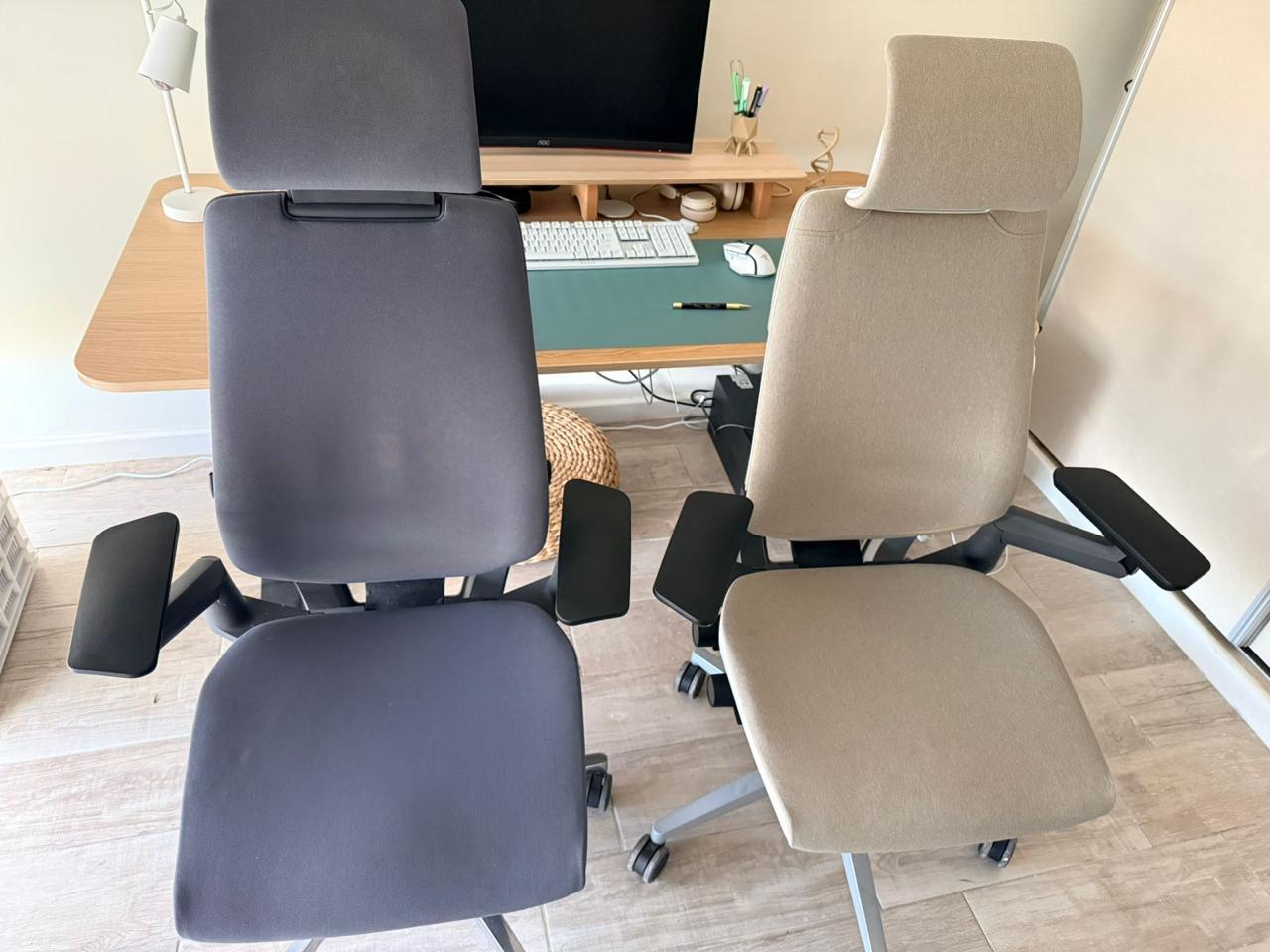 Silla Steelcase Gesture — Negra con apoyacabeza — foto 4