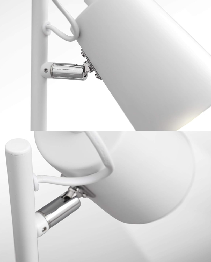 Velador B.K.Licht nórdico blanco — Lámpara de mesa E14 — foto 2